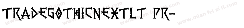 tradegothicnextlt pr字体转换